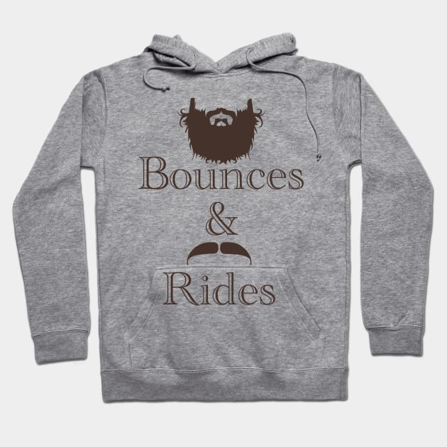 Beard Bounces & Mustache Rides Hoodie by JasonLloyd